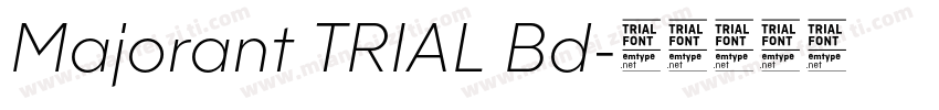 Majorant TRIAL Bd字体转换